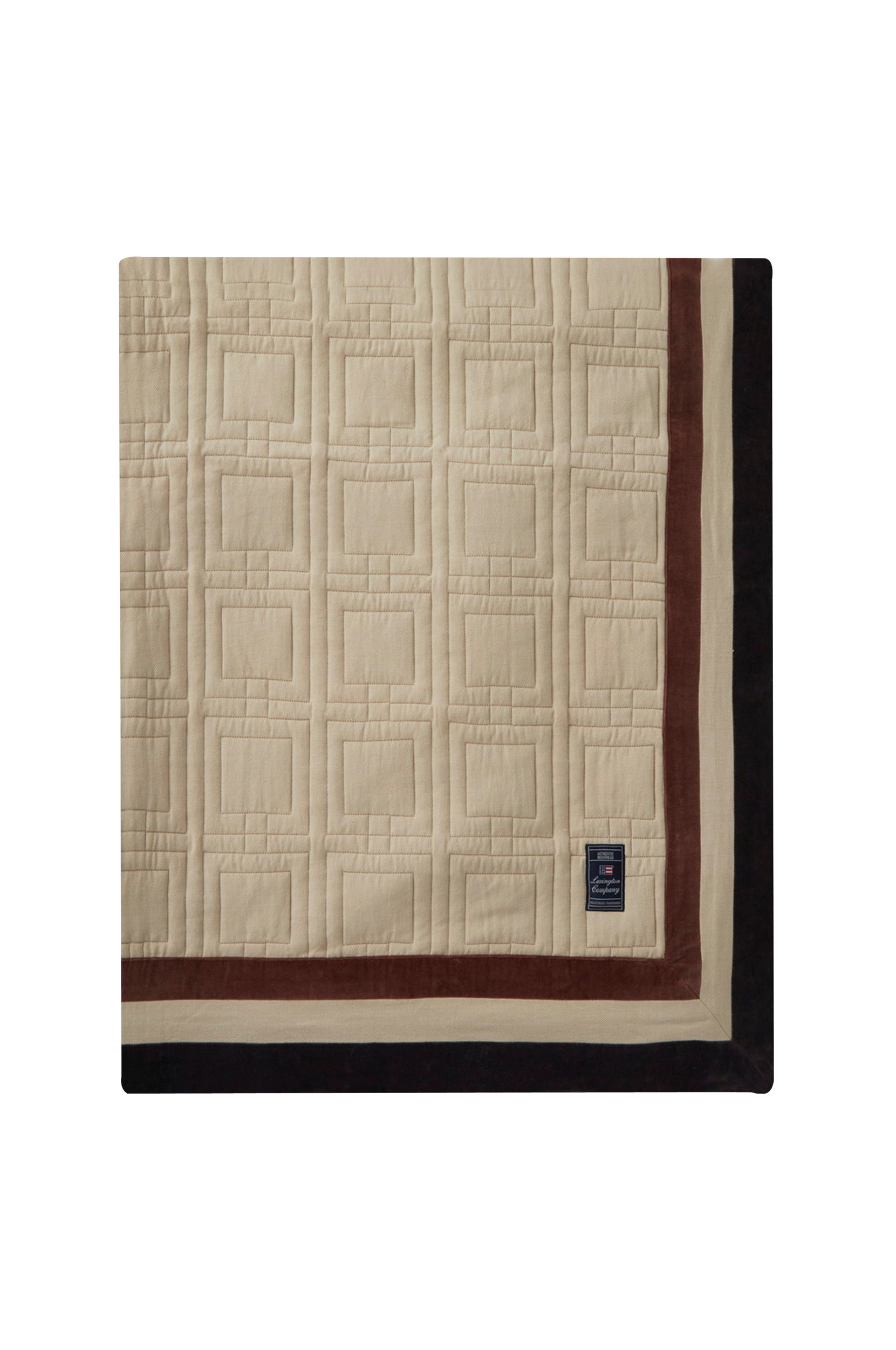 Lexington - Överkast Graphic Quilted Organic Cotton Bedspread - Beige - 260X240
