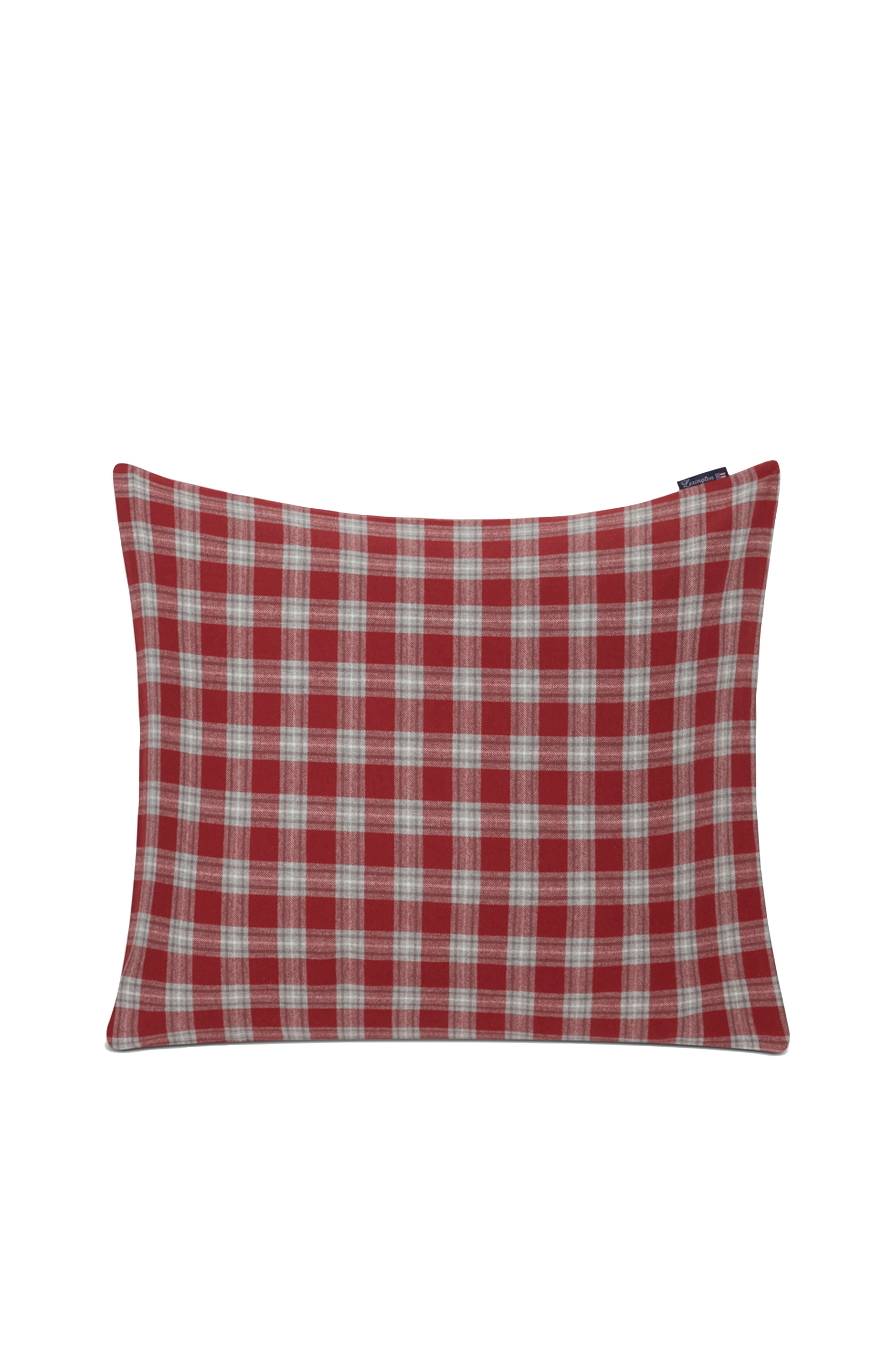Lexington - Örngott Checked Cotton Flannel Pillowcase - Röd - 50X60