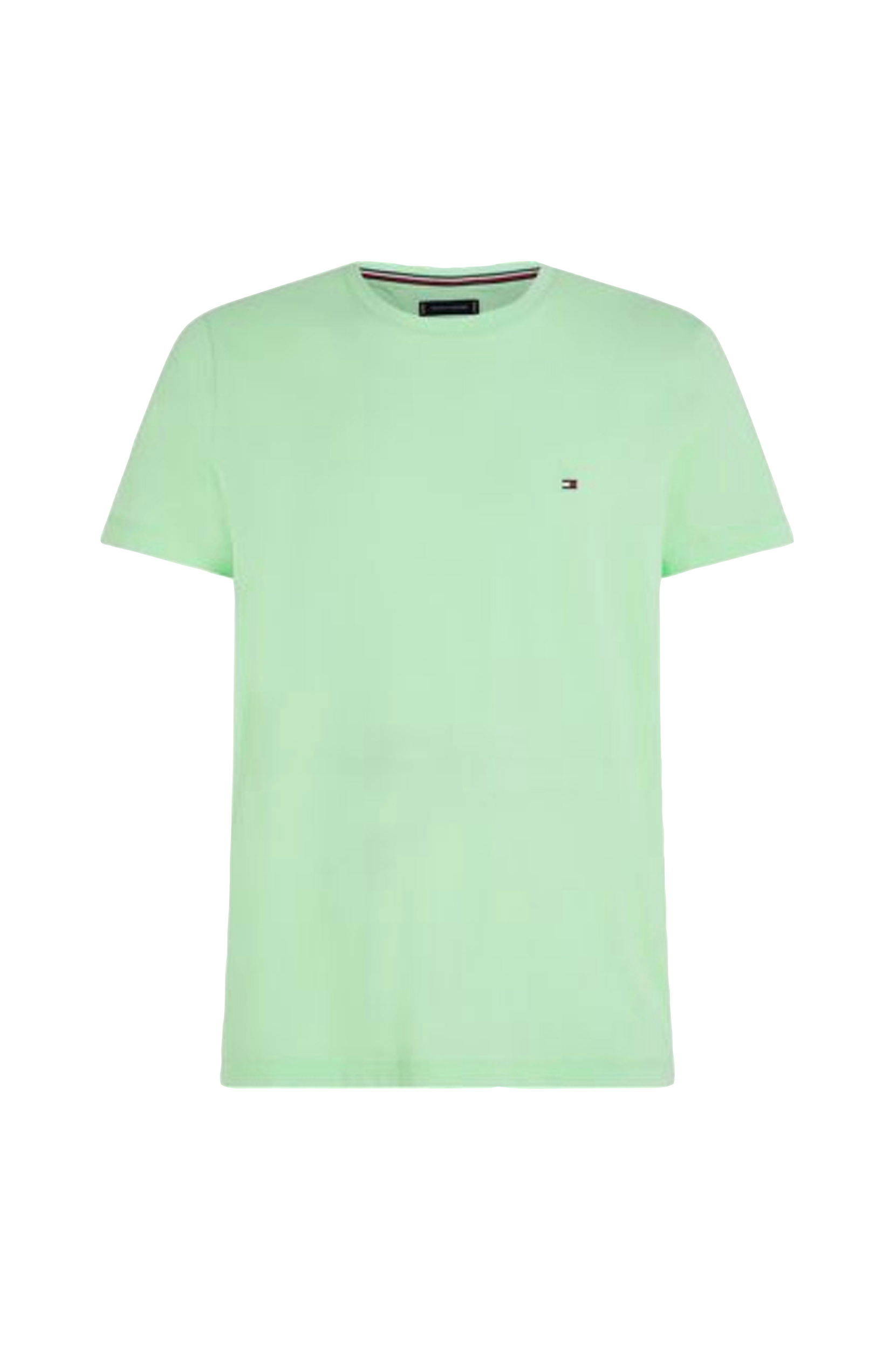 Tommy Hilfiger - T-shirt Stretch Slim Fit Tee - Grön - M