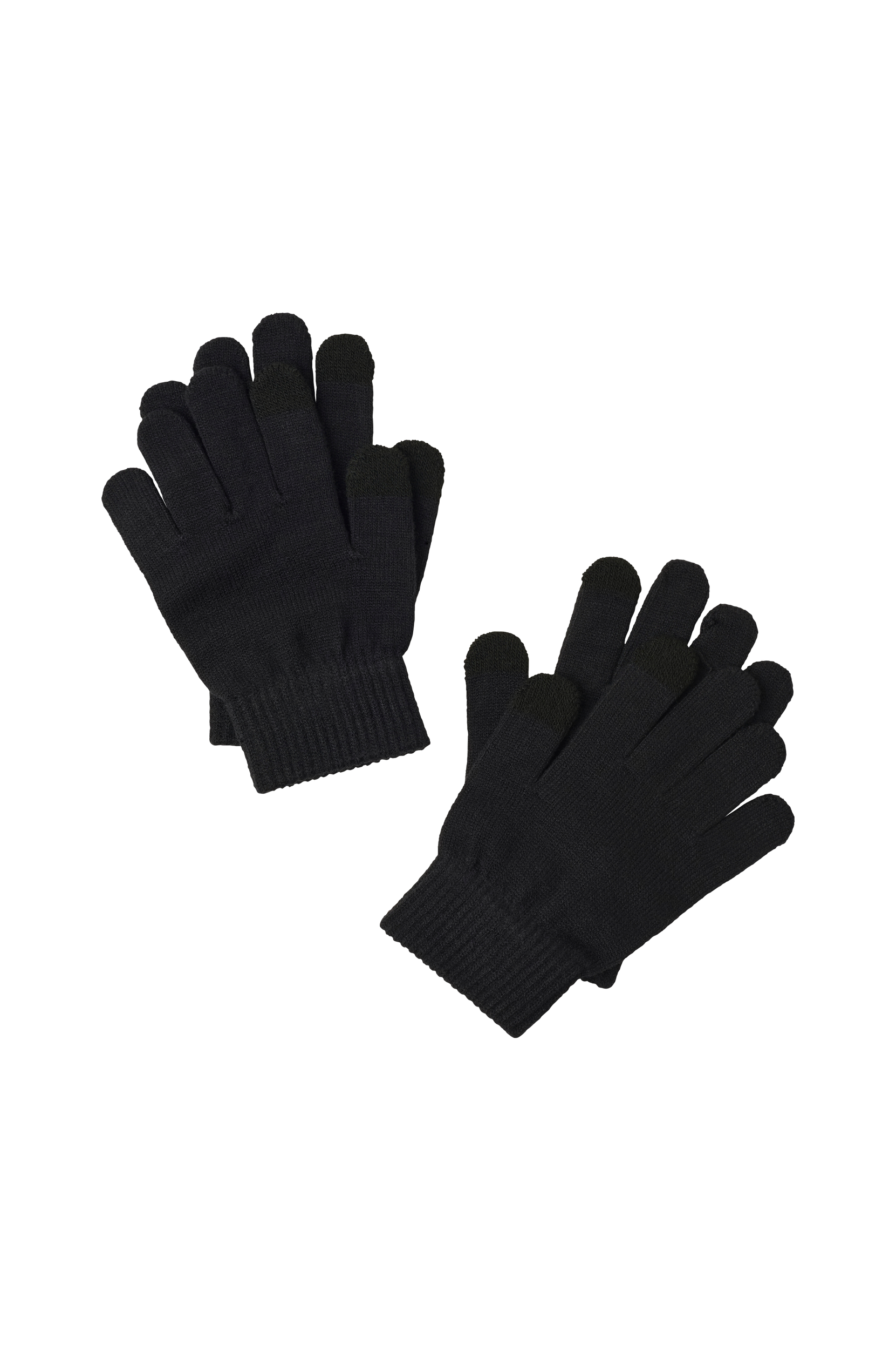 KIDS ONLY - Fingervantar kogMagic Knit Glove 2-pack - Svart - ONE SIZE