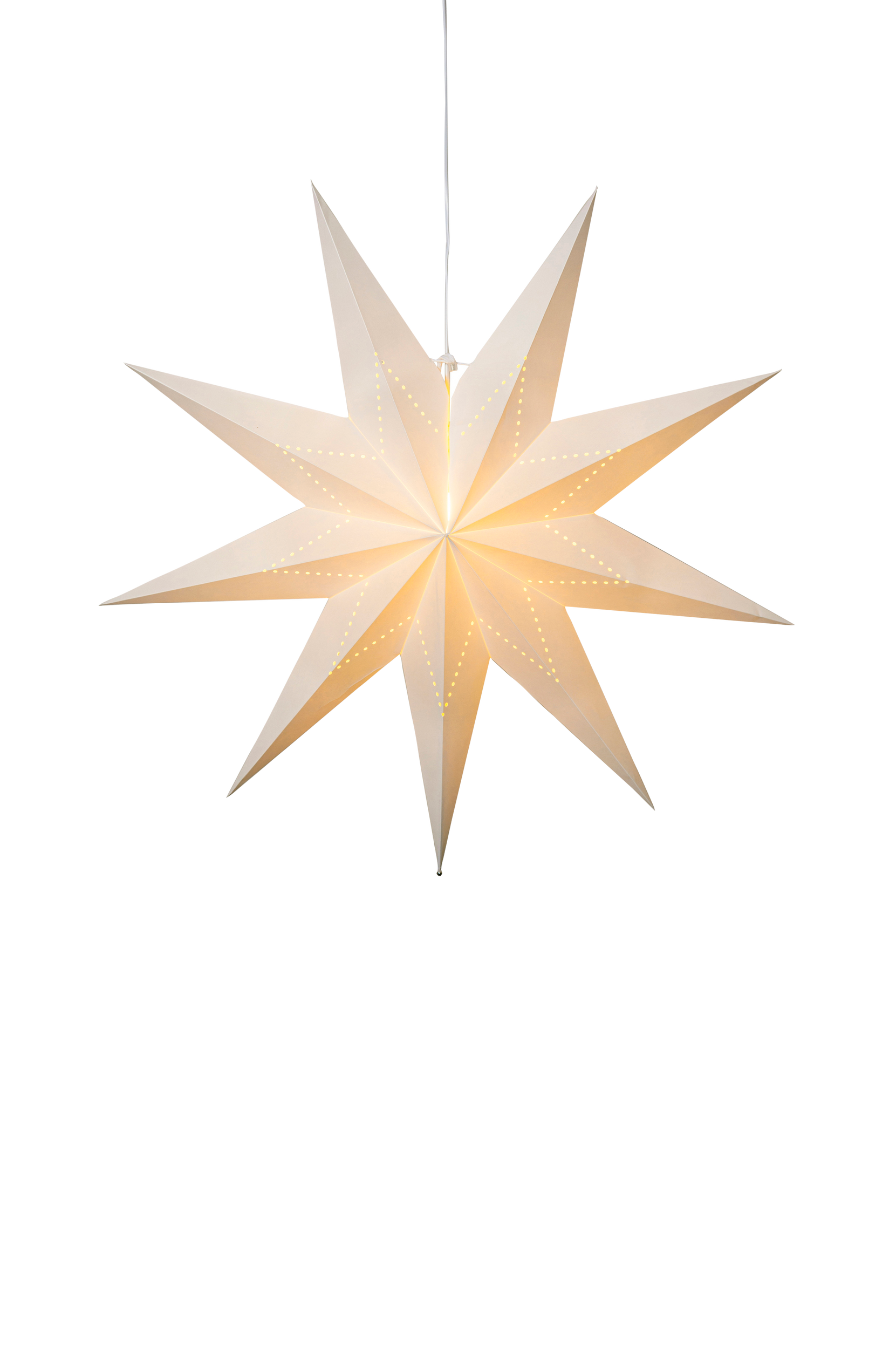 Star Trading - Pappersstjärna Lysa ⌀ 80 cm - Vit