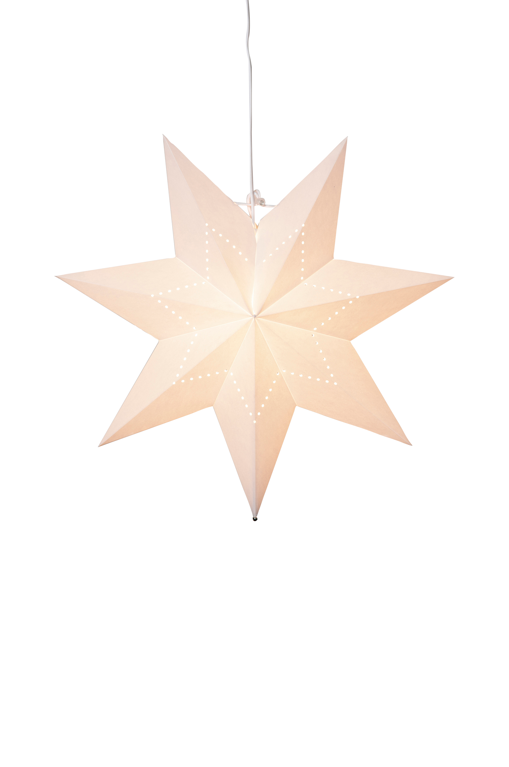 Star Trading - Pappersstjärna Lysa ⌀ 43 cm - Vit