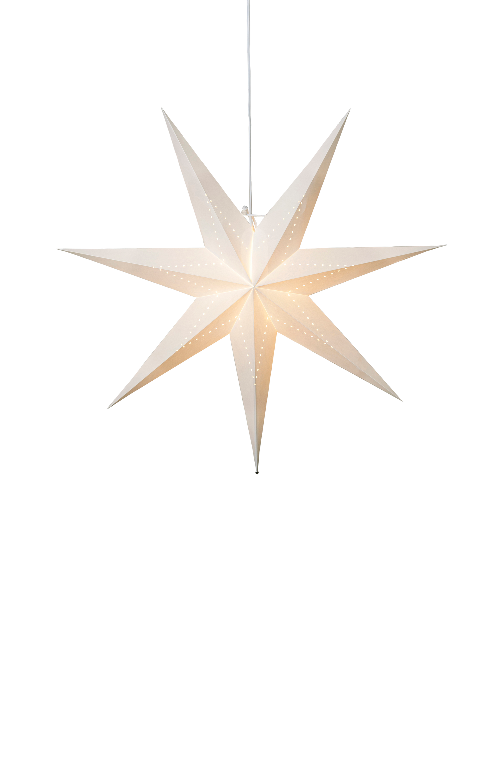 Star Trading - Pappersstjärna Lysa ⌀ 70 cm - Vit
