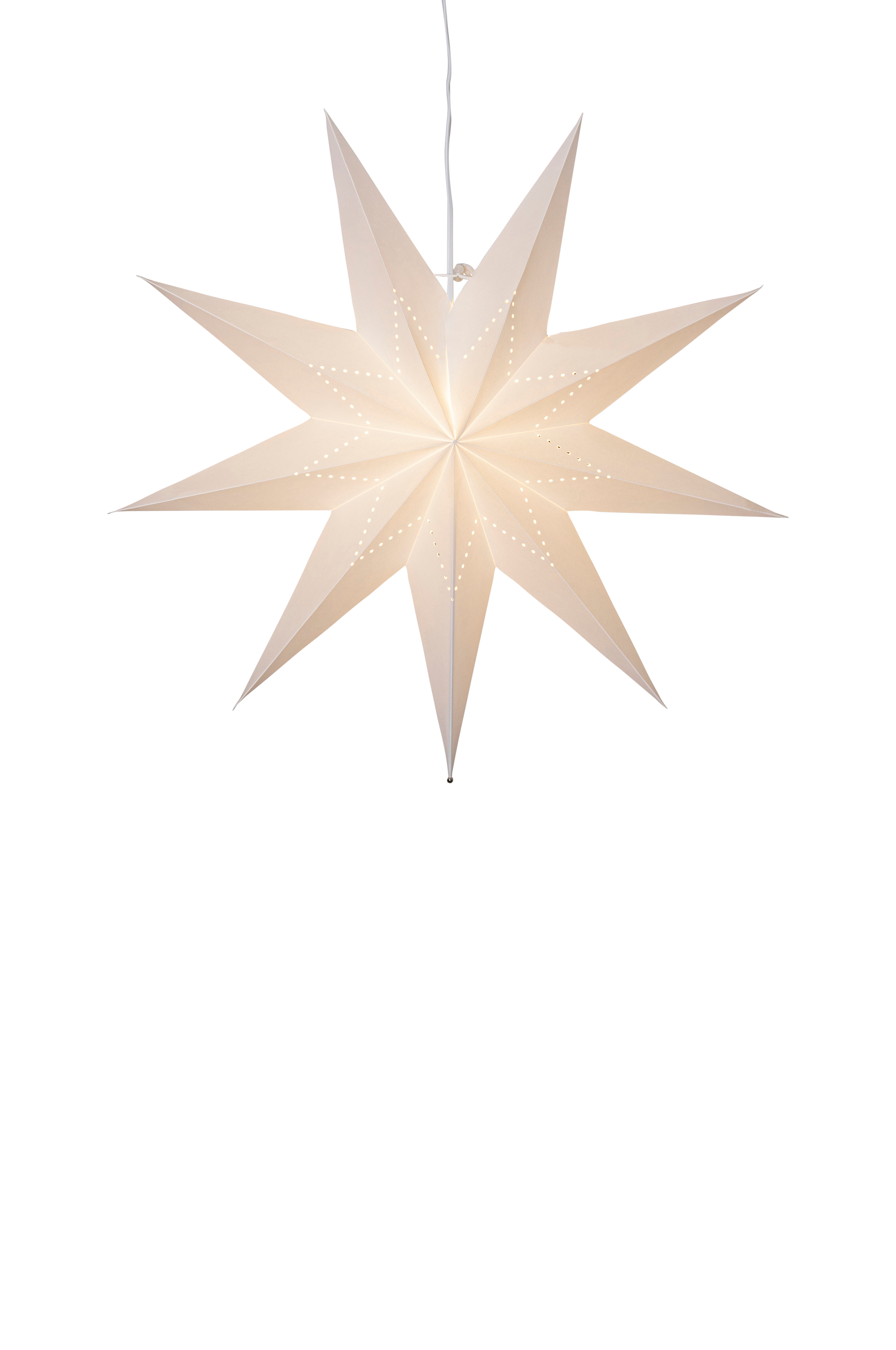 Star Trading - Pappersstjärna Lysa ⌀ 60 cm - Vit