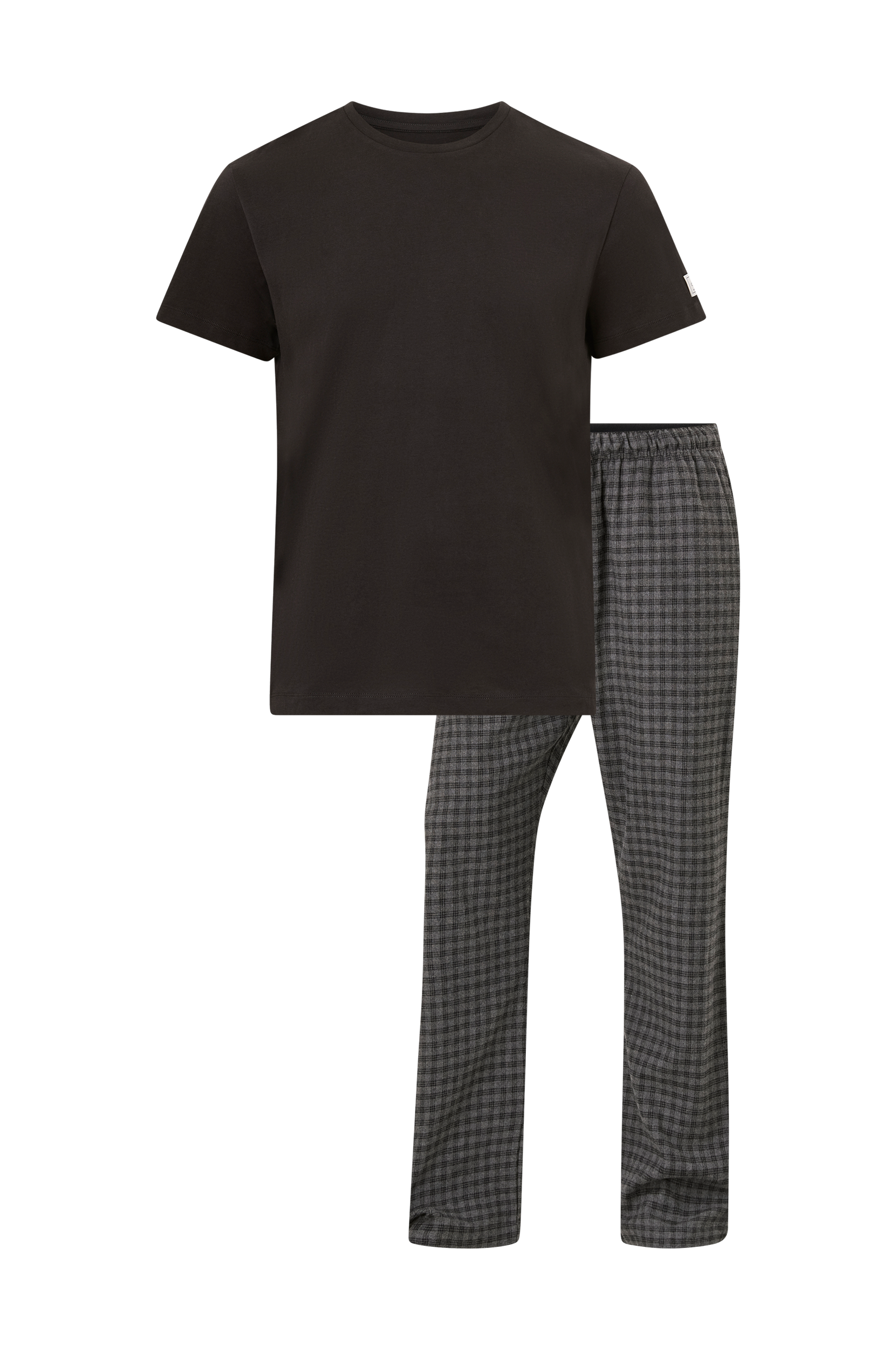 Gant - Pyjamas Flannel Pants And T-shirt GB - Grå - M