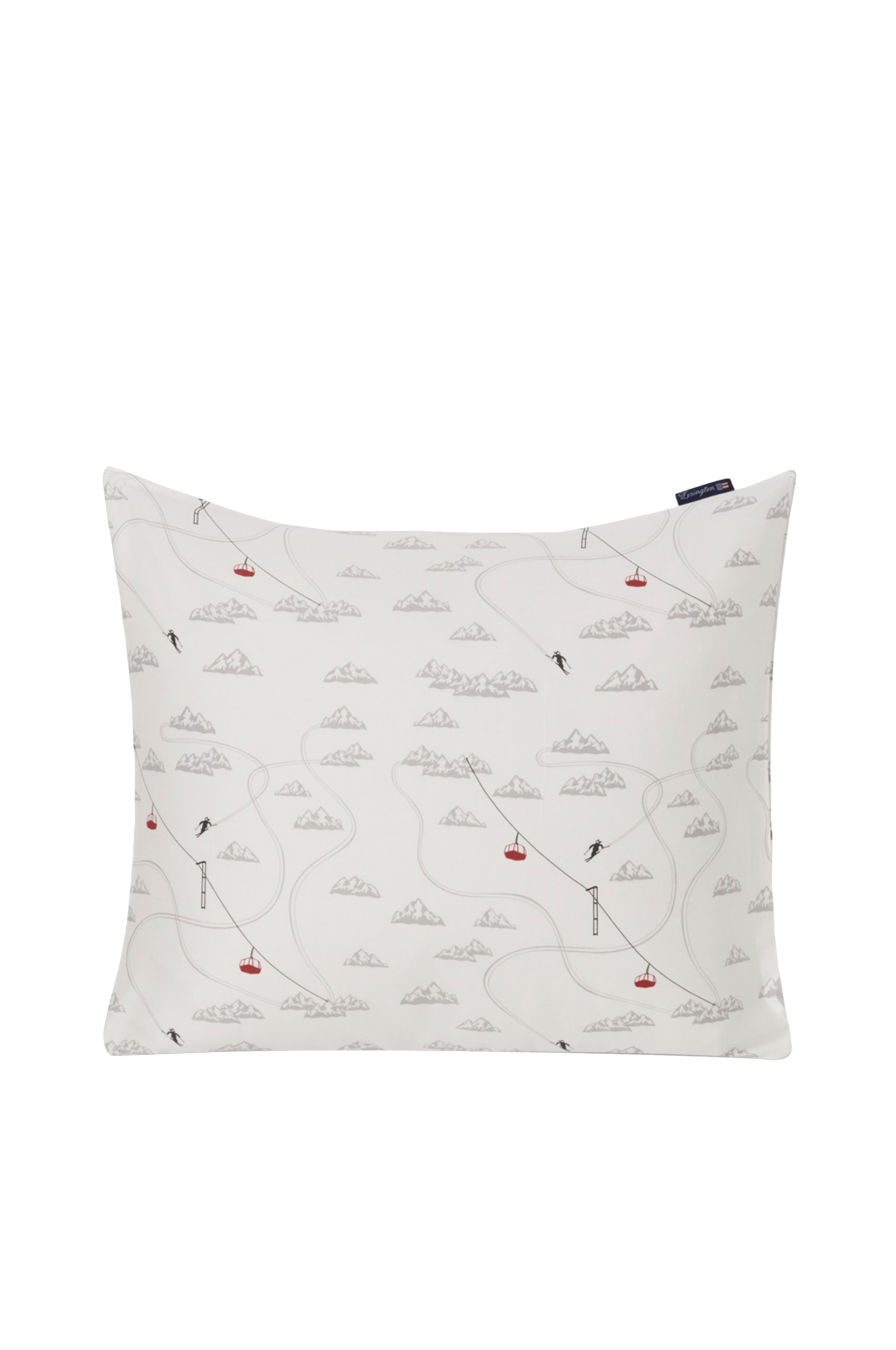 Lexington - Örngott Winter Printed Cotton Sateen Pillowcase - Vit - 50X60