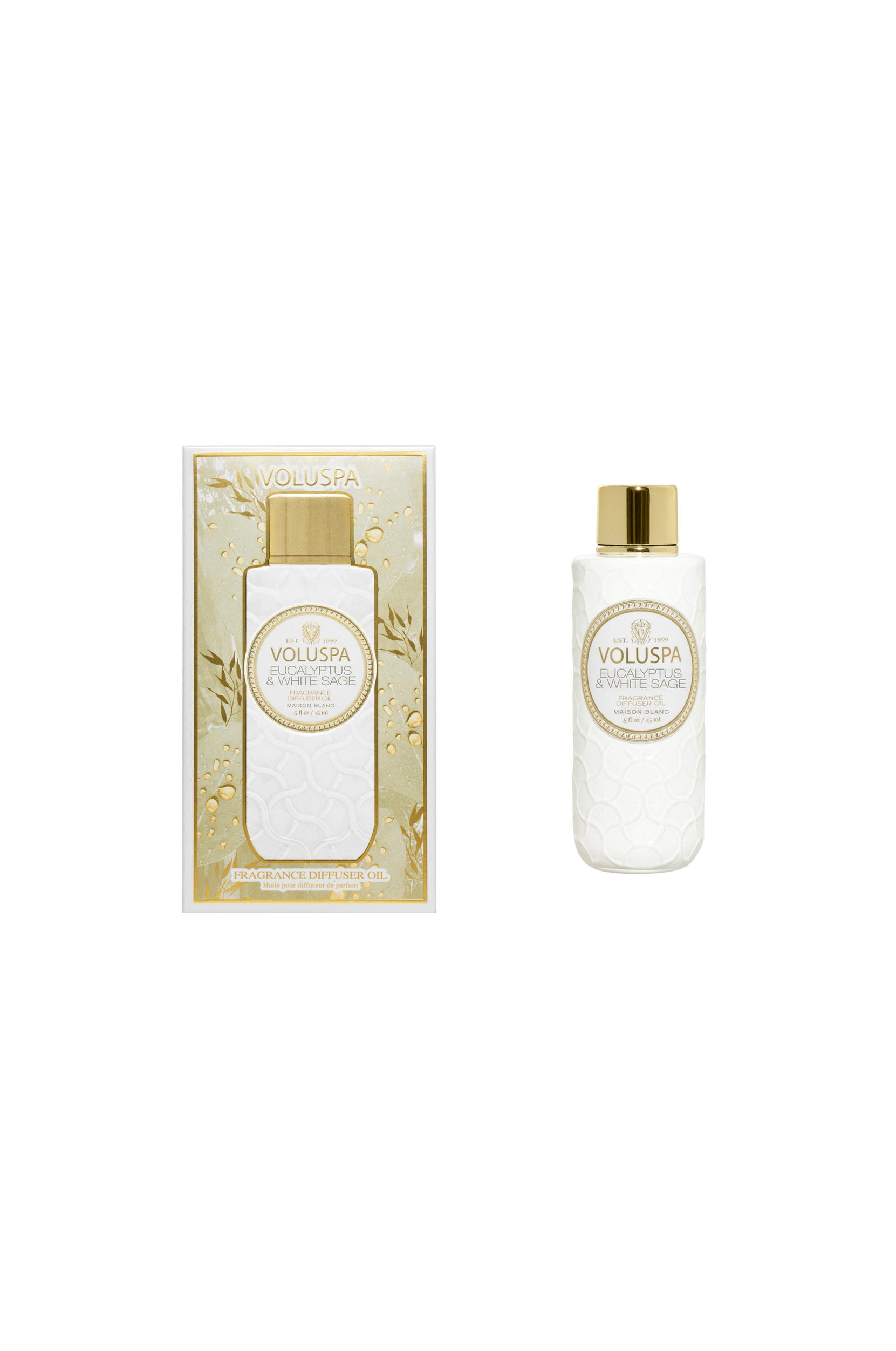 Voluspa - Eucalyptus & White Sage Ultrasonic Diffuser Fragrance Oil 15 ml