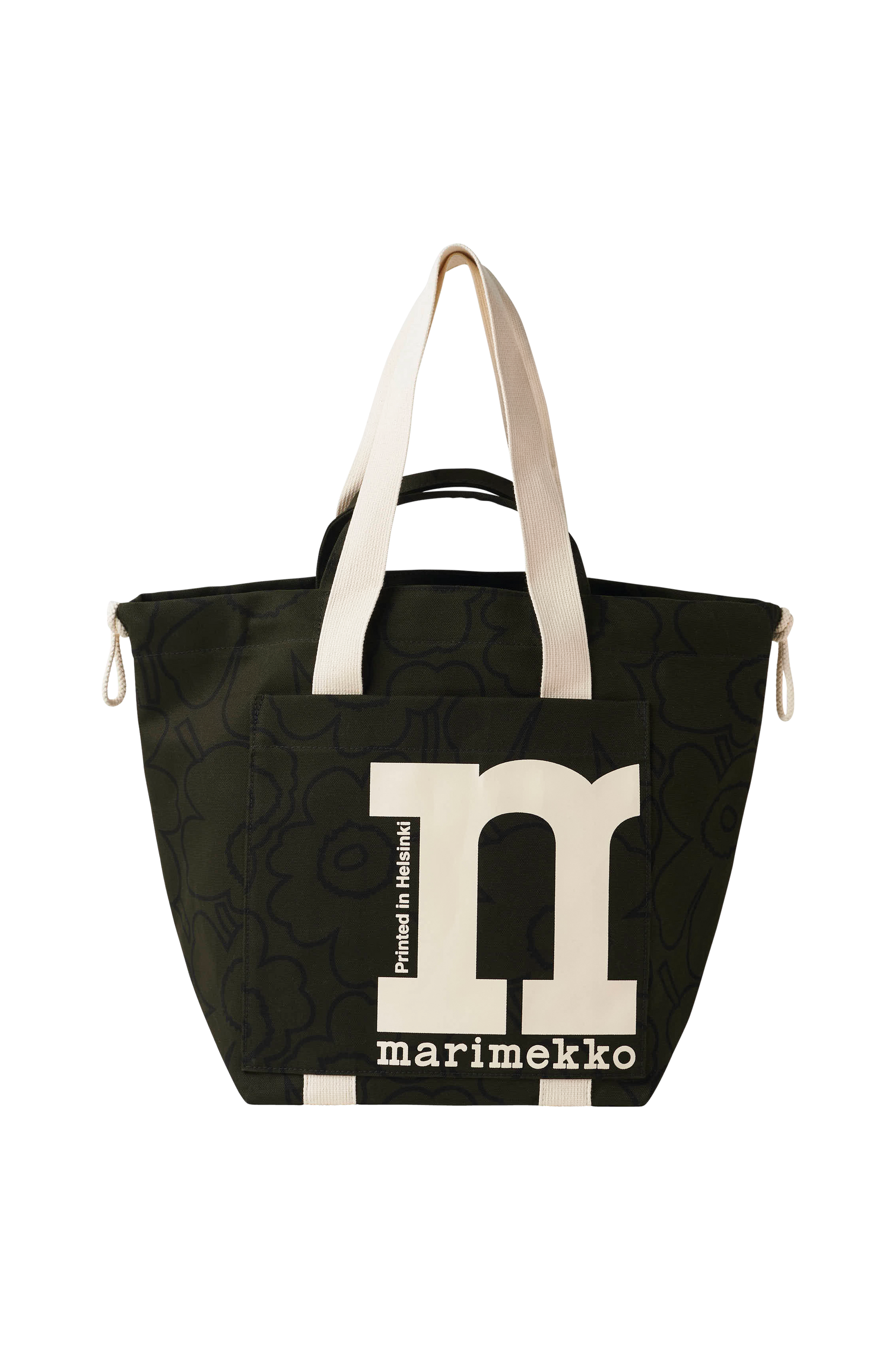 Marimekko - Väska Tote Mono City Piirto Unikko - Grön - ONE SIZE