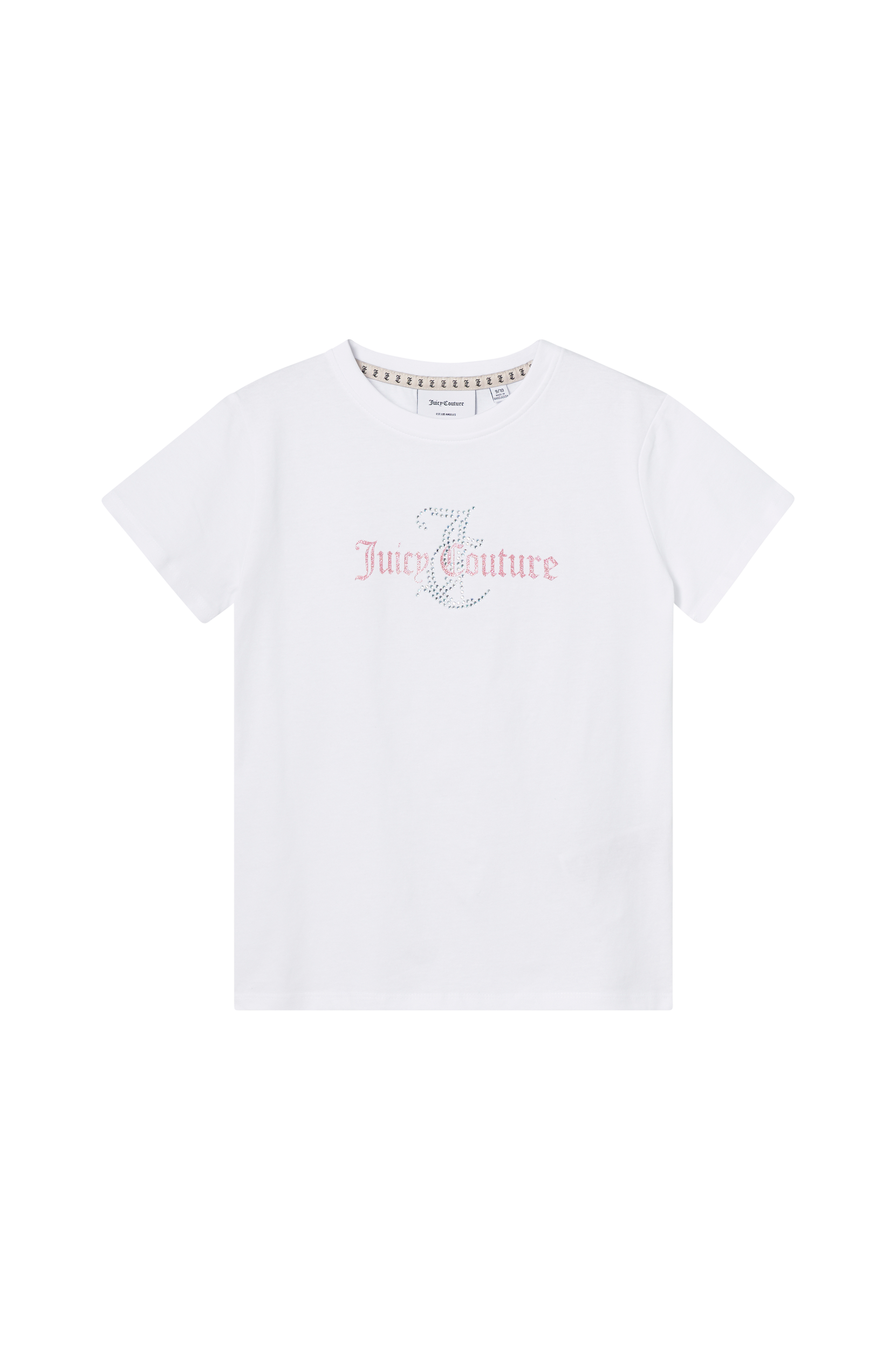 Juicy Couture - T-shirt Juicy Diamante Regular SS Tee - Vit - 128/134