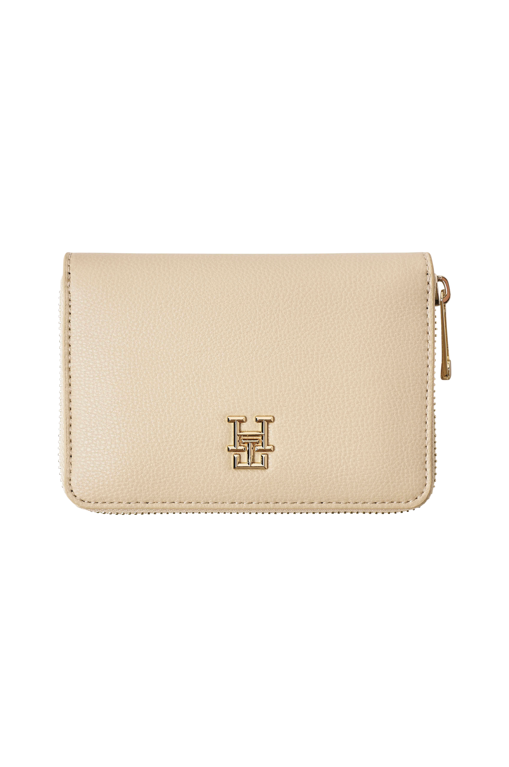 Tommy Hilfiger - Plånbok TH Essential SC Med ZA - Beige - ONE SIZE