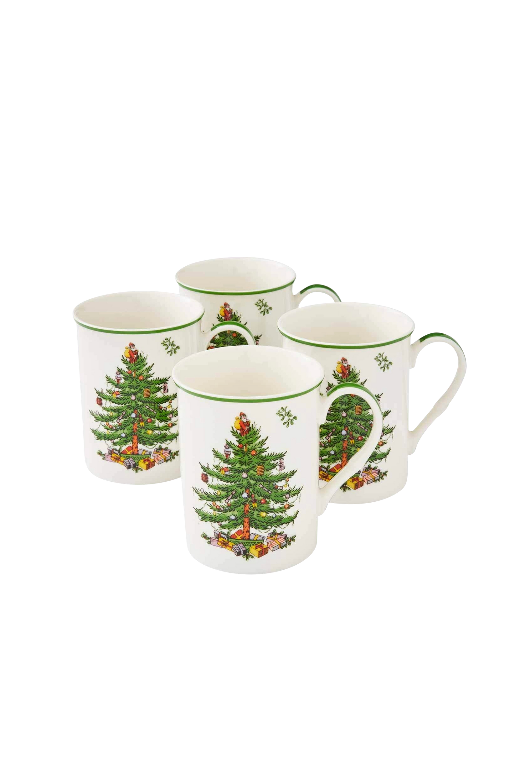 Spode - Mugg Christmas Tree 0.30 l 4-pack - Vit