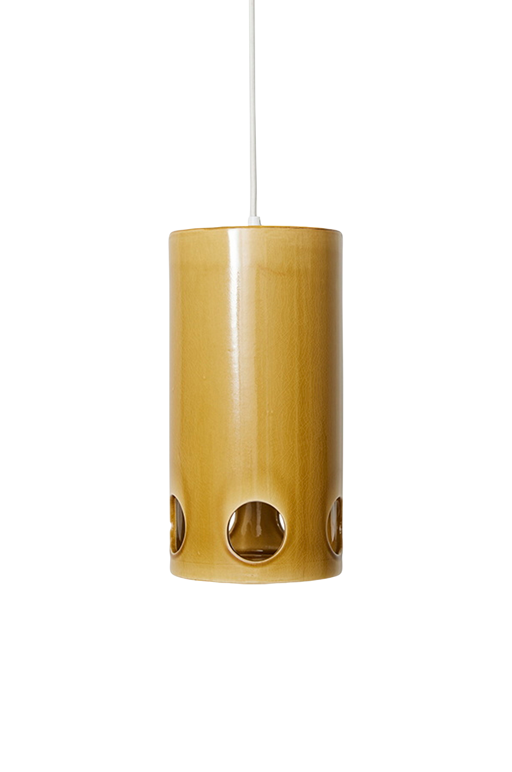 HKliving - Keramisk taklampa - Gul