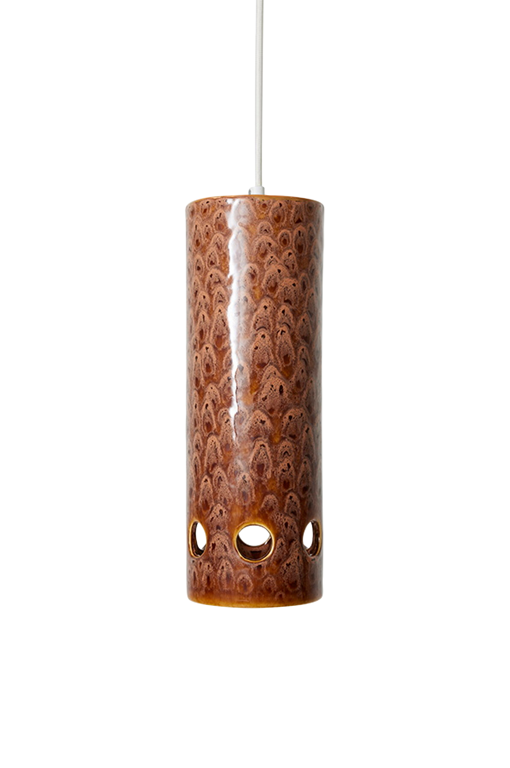 HKliving - Keramisk taklampa - Brun