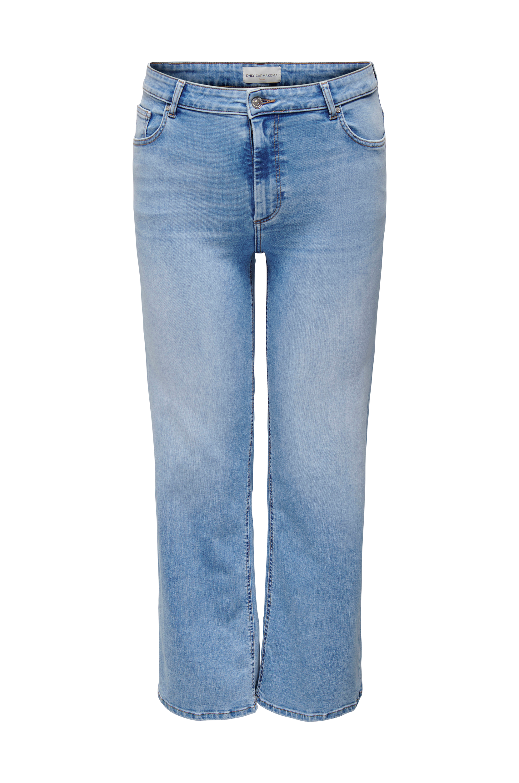 Only Carmakoma - Jeans carWilly HW Wide Dnm - Blå - W50/L32
