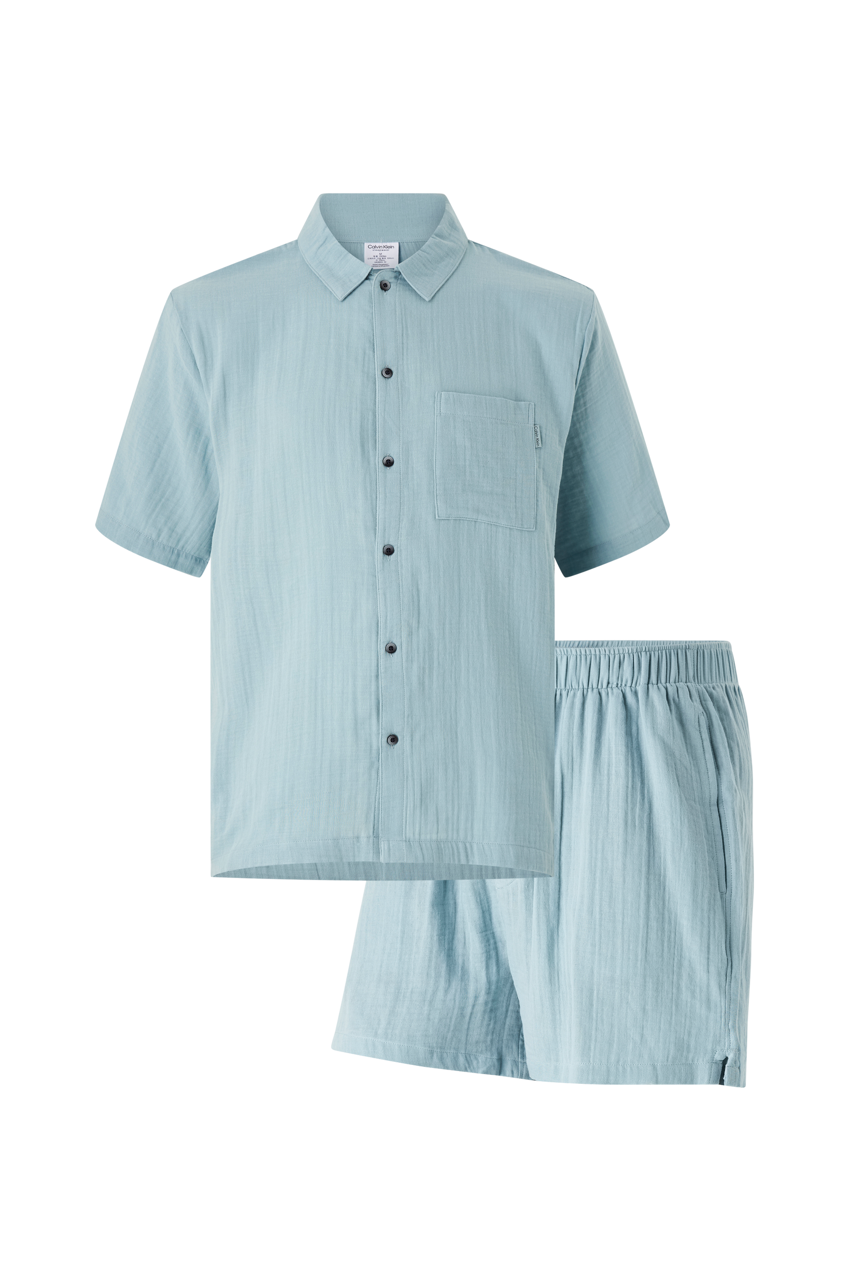 Calvin Klein - Pyjamas S/S Short Set - Blå - L