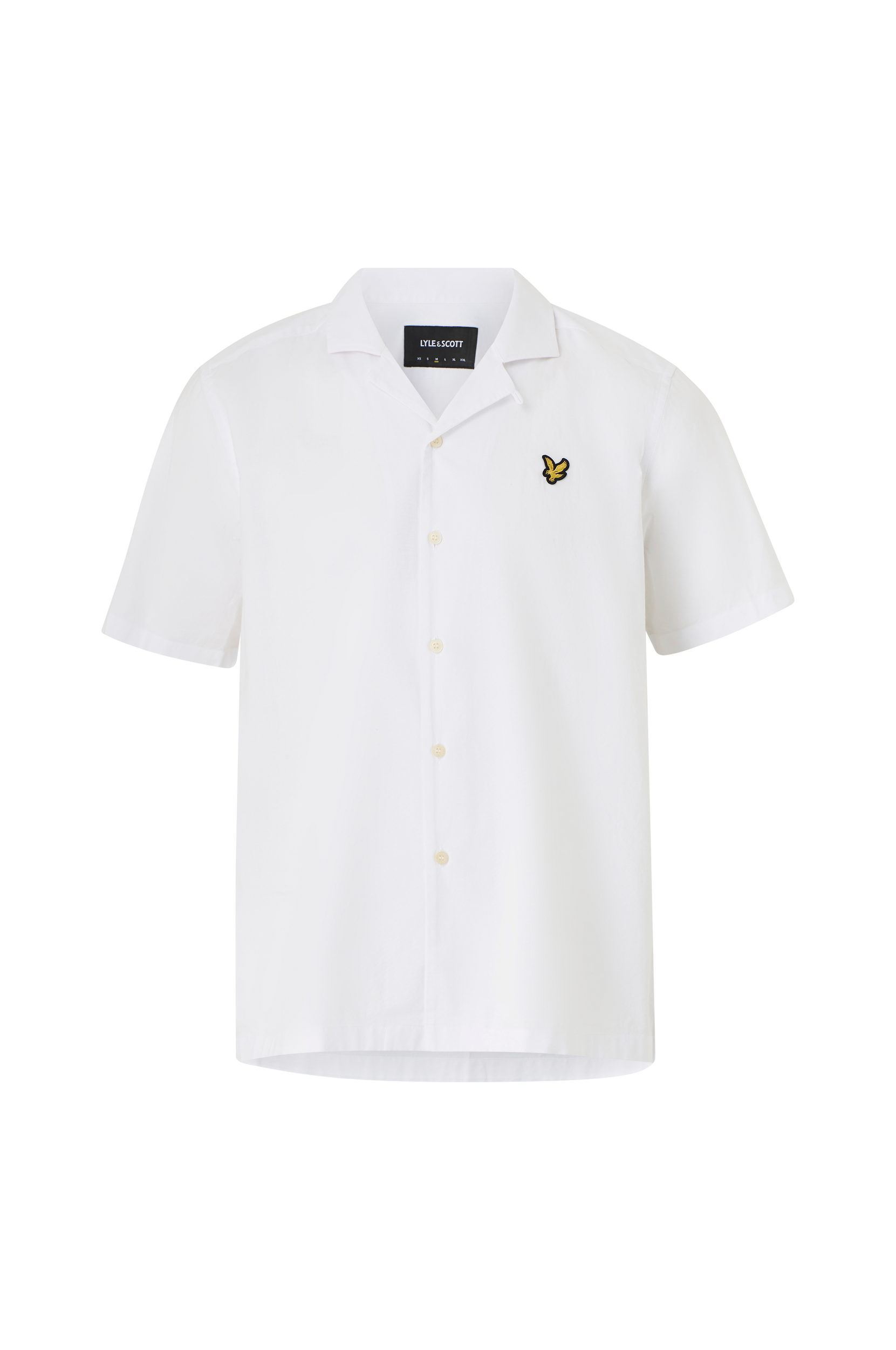 Lyle & Scott - Skjorta Cotton Poplin Resort Sleeve - Vit - 2XL