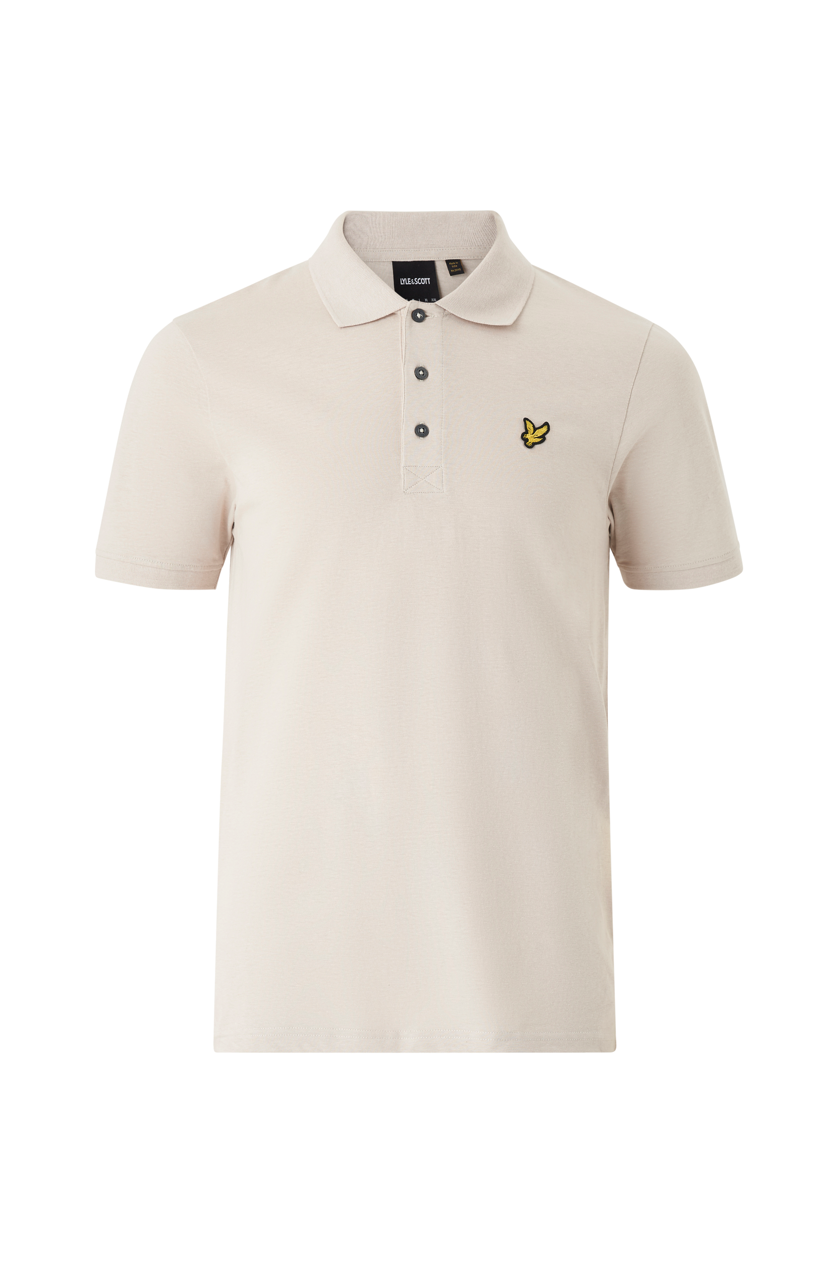 Lyle & Scott - T-shirt Cotton Linen Polo Shirt - Beige - L