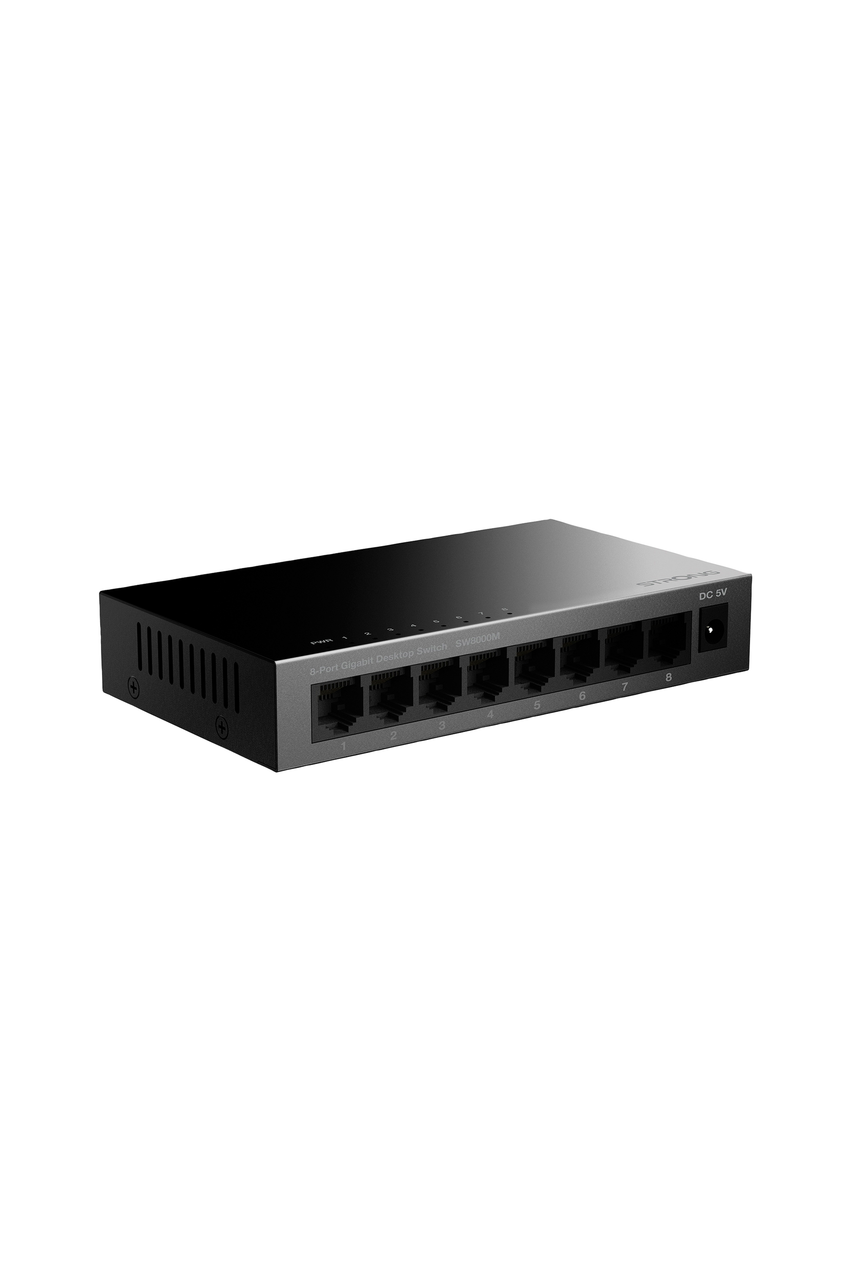 Strong - 8-port Gigabitswitch Metall