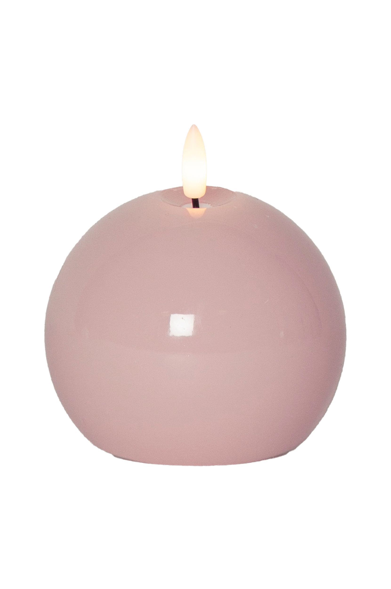 Star Trading - Blockljus Flamme Shine - Rosa