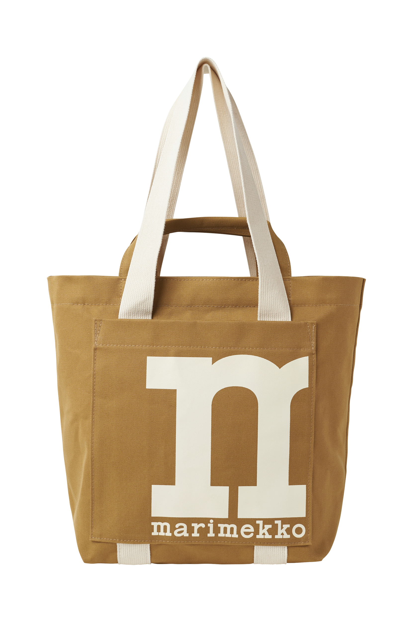 Marimekko - Väska Mono Mini Citybag Solid - Brun - ONE SIZE