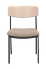 Rowico Home Maymont stol, 2-pack Vitpigmenterad/mörkbeige/svart 49