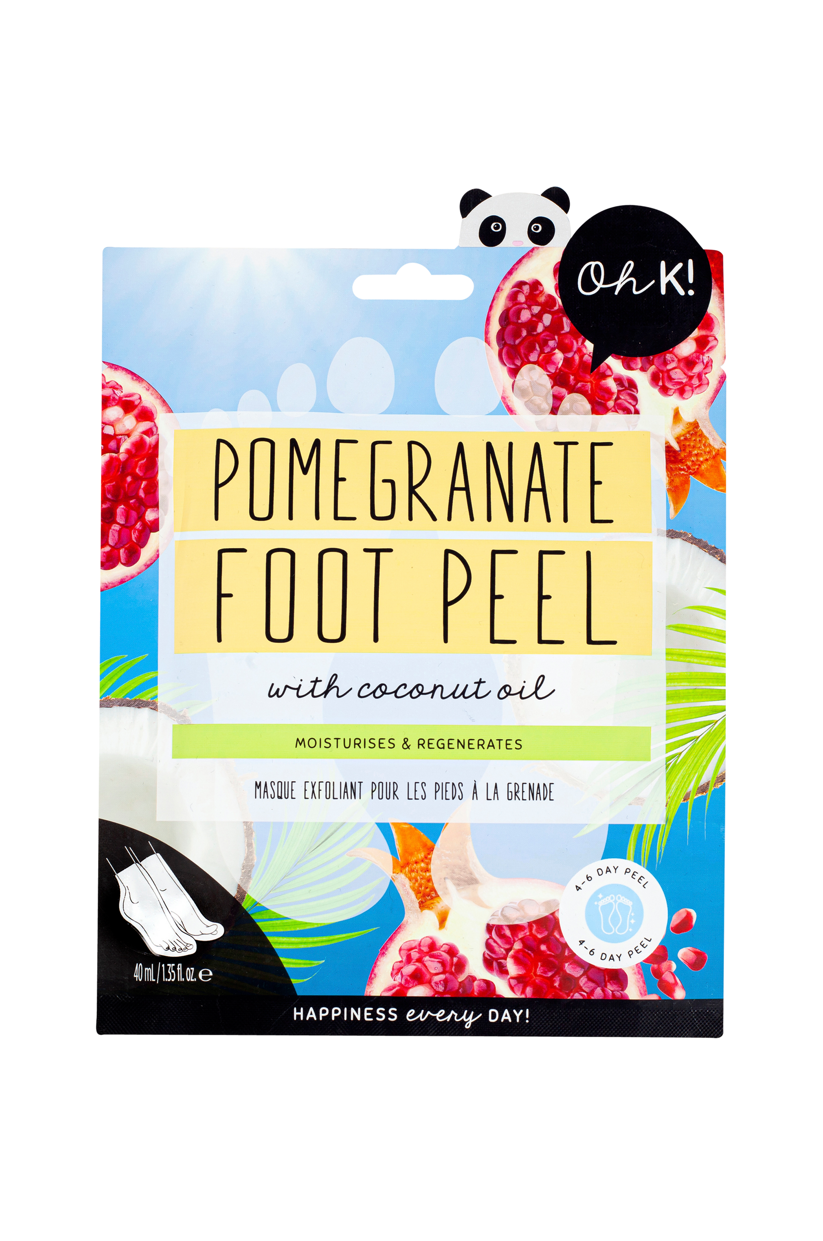 Oh K! - Pomegranate & Coconut Oil Peeling Foot Mask