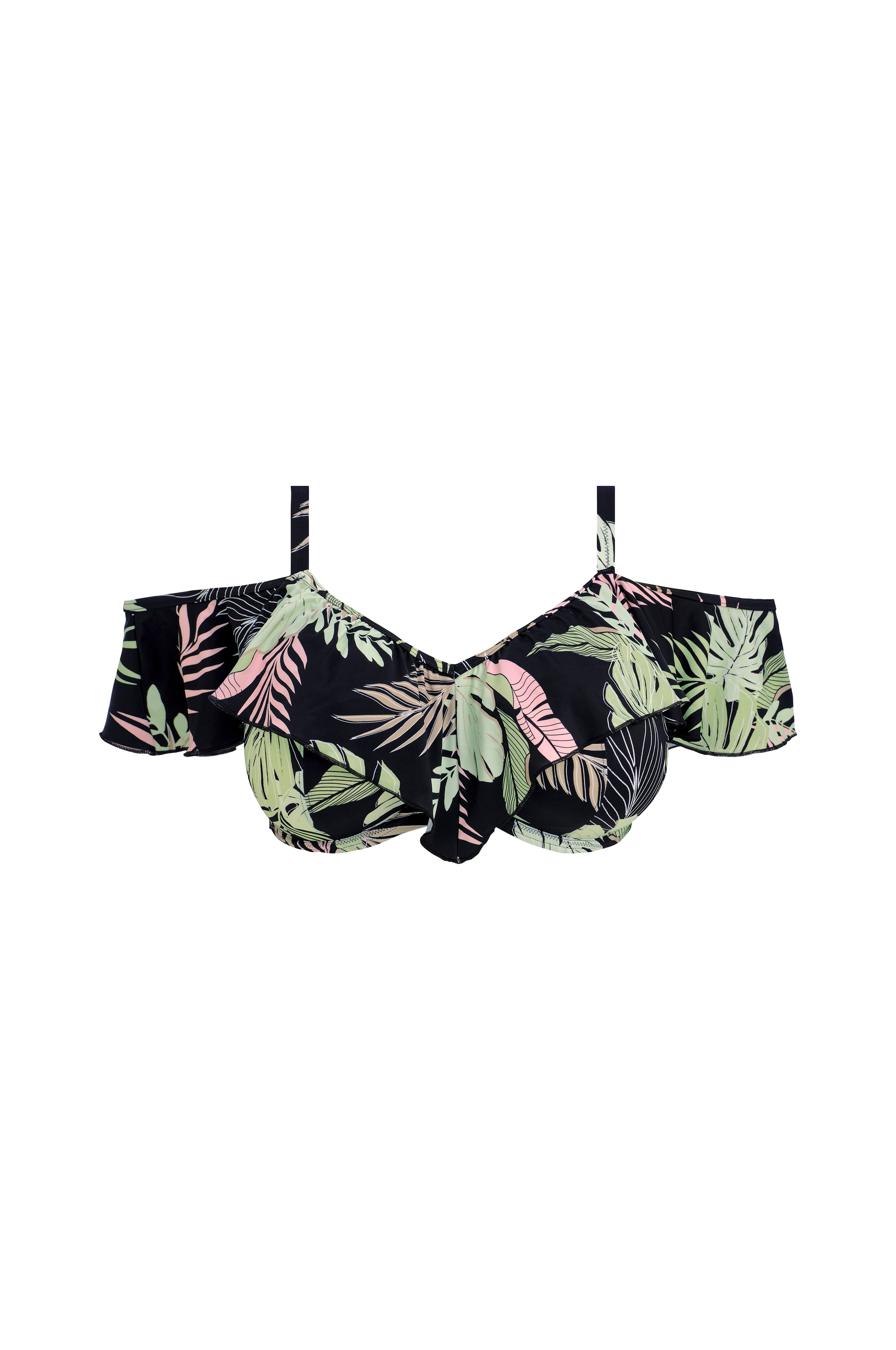 Elomi Bikini Bh Tropical Retreat Svart Bikini Verdelar Ellos Se