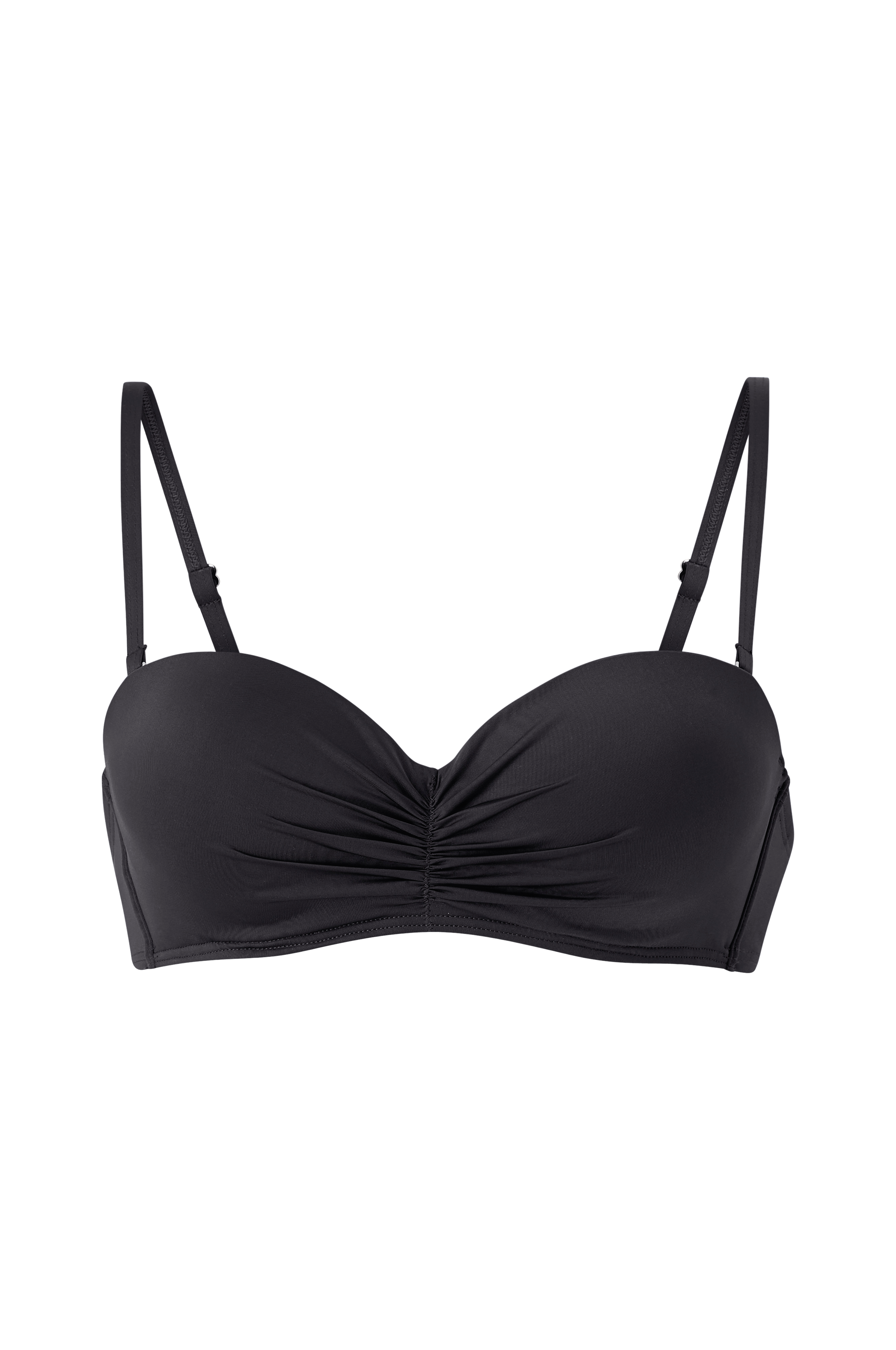 Ellos Spile BH Med Rynkedetalj Svart Bikini Overdeler Ellos No