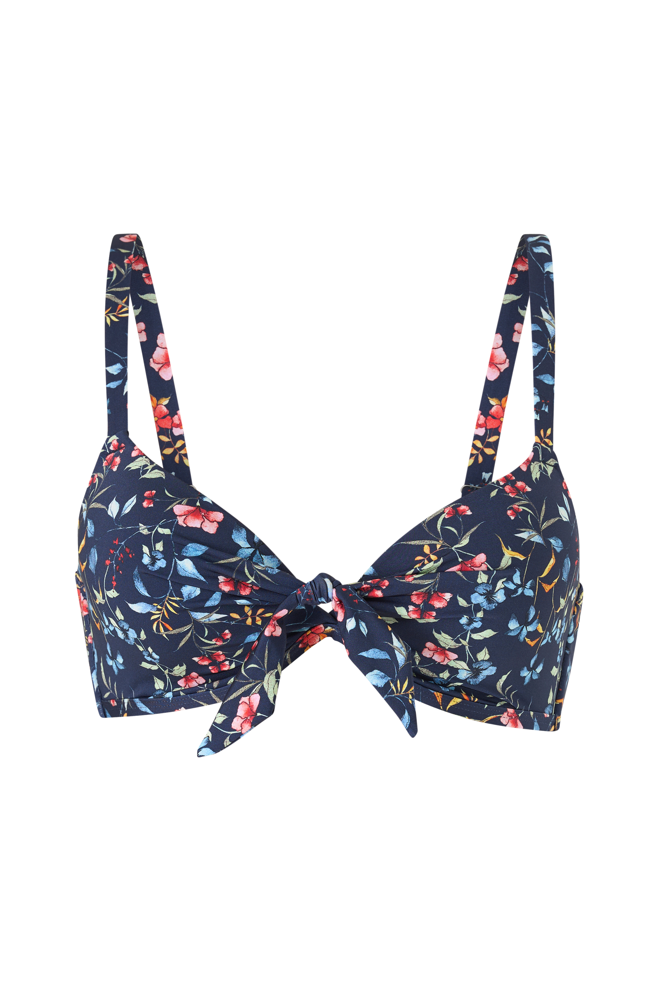 Ellos Bikini bh med knudedetalje Blå Bikinitoppe Ellos dk