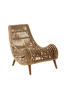 AKIT käsinojallinen tuoli puuta/rottinkia
