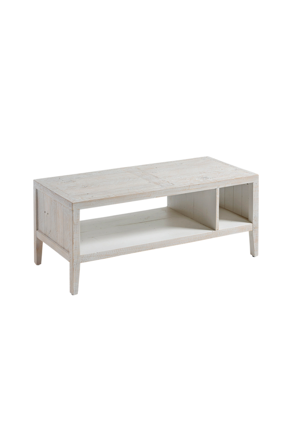 Bilde av Sofabord WOODY 110x45 hvitvasket furu - 30151
