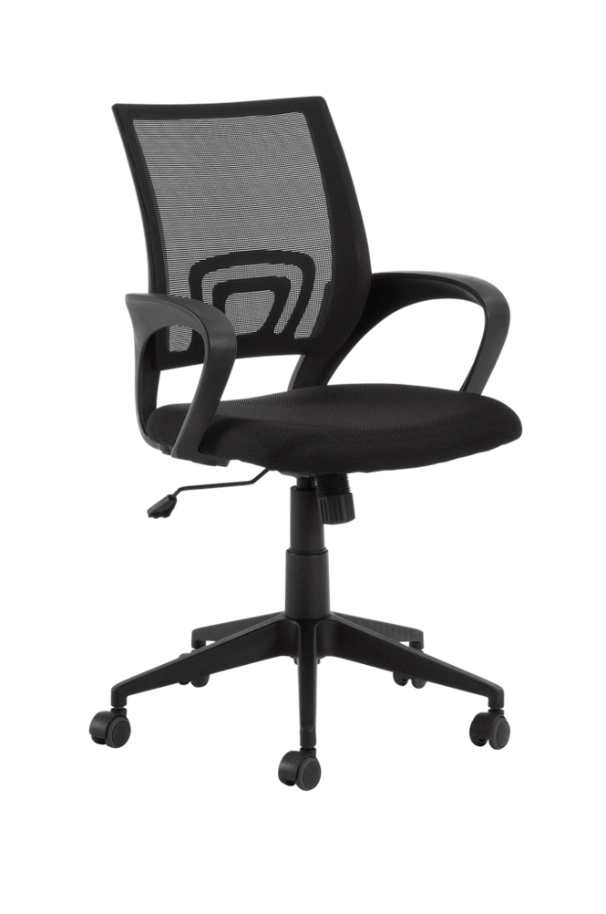 Skrivbordsstol EBOR svart stomme/svart tyg