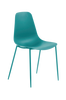 WASSU tuolit, 4/pakk. sininen metalli/sininen muovi