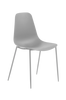 WASSU tuolit, 4/pakk. harmaa metalli/harmaa muovi