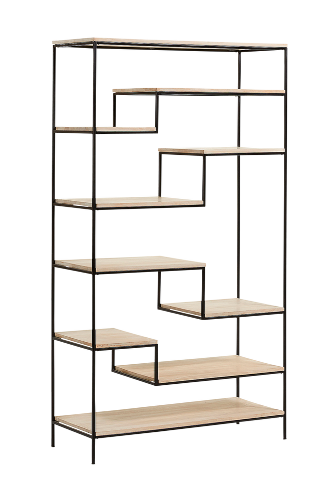 Kave Home PYKE Bookshelf wood metal black