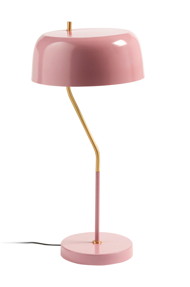 Bilde av VERSA bordlampe av lys rosa metall
