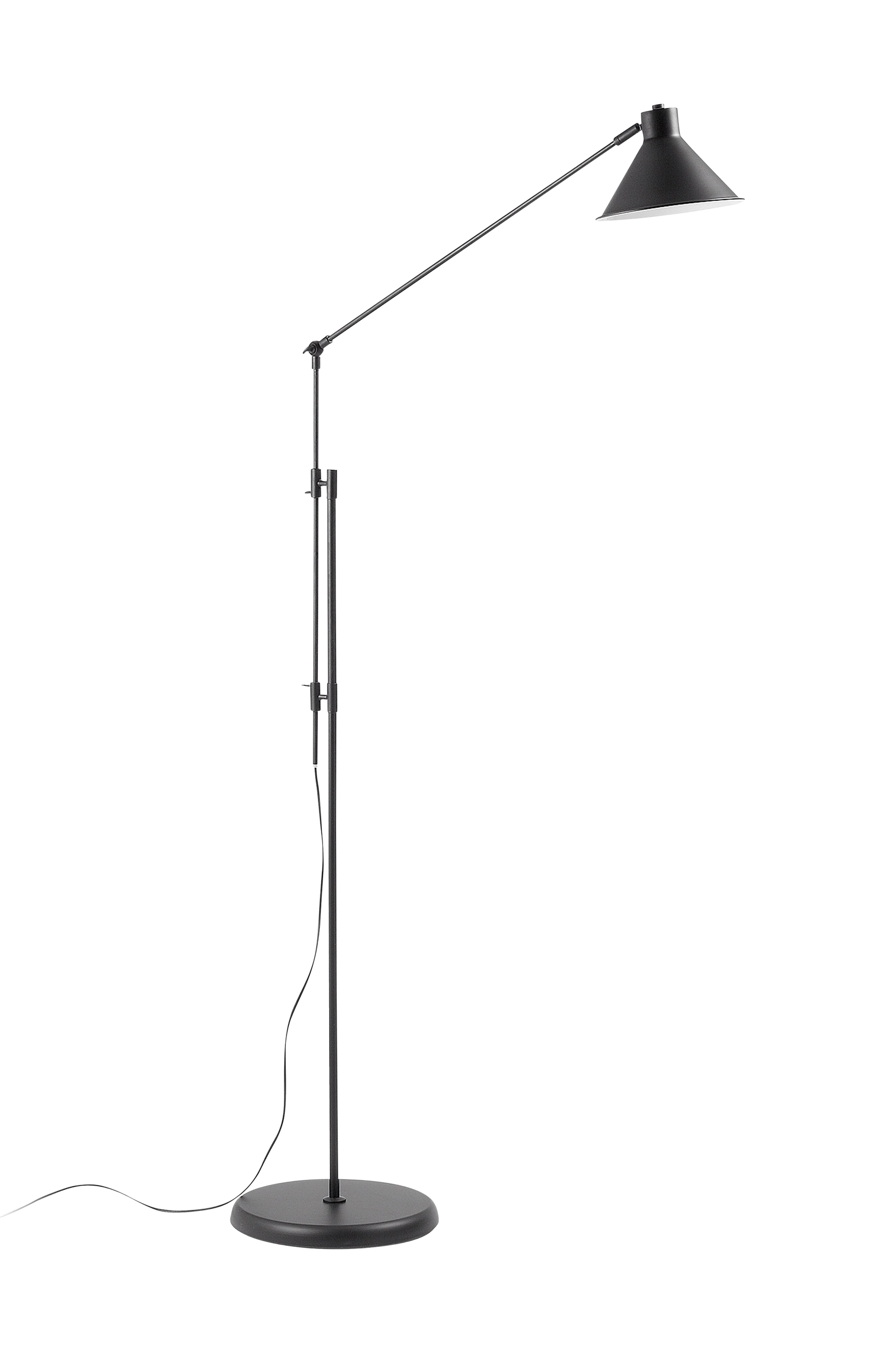 Kave Home - ODINE golvlampa av svart metall - Svart