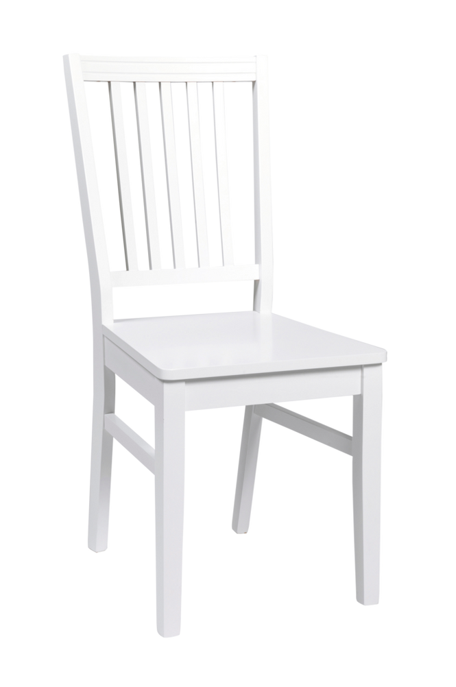 Wittskär stol vit/vit träsits 2-pack