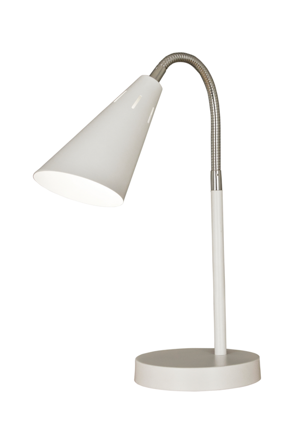 Bilde av Bordlampe Eva - Vit-krom
