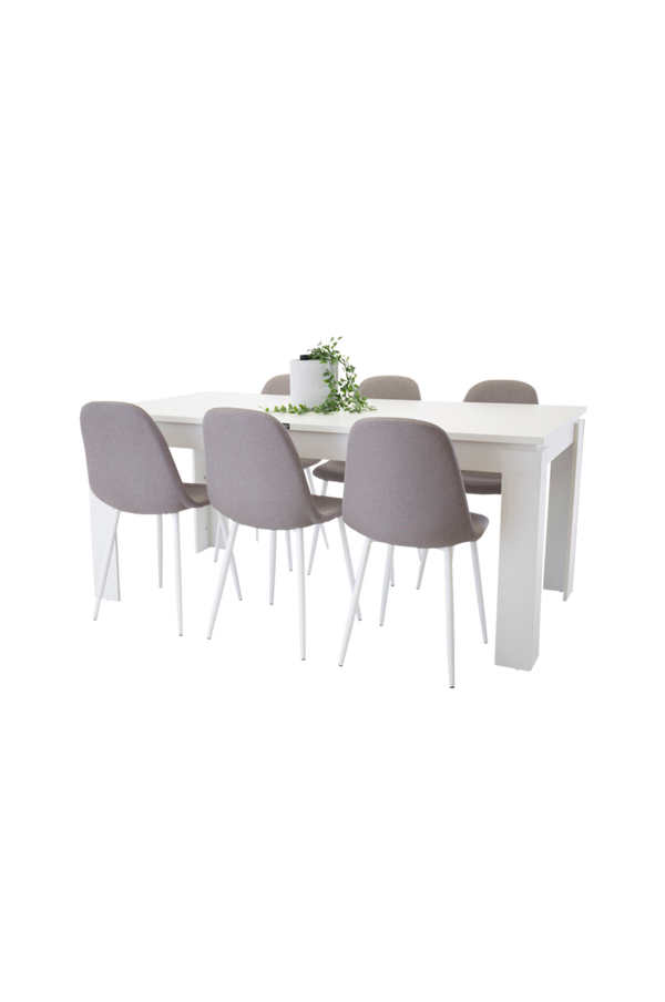 Bilde av Lindos spisegruppe inkl. 6 Polar stoler - 30151
