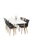 Pöytä Penally Elipse - 240 cm / tammea + ruokapöydän tuolit Windu (6/pakk.)