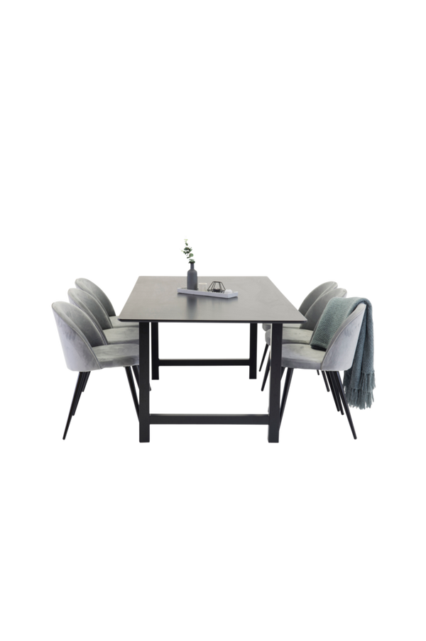 Bilde av Spisegruppe med Cissi Spisebord og 6 Velvet stoler - 1
