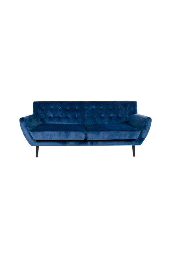 Bilde av 3-seter sofa Monte - Mørk blå fløyel
