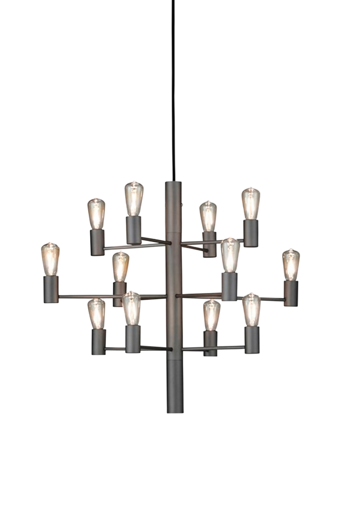 Manola 12-Light Candle Style Chandelier Herstal Fixture Finish: Graphite Chrome,Brass,Black