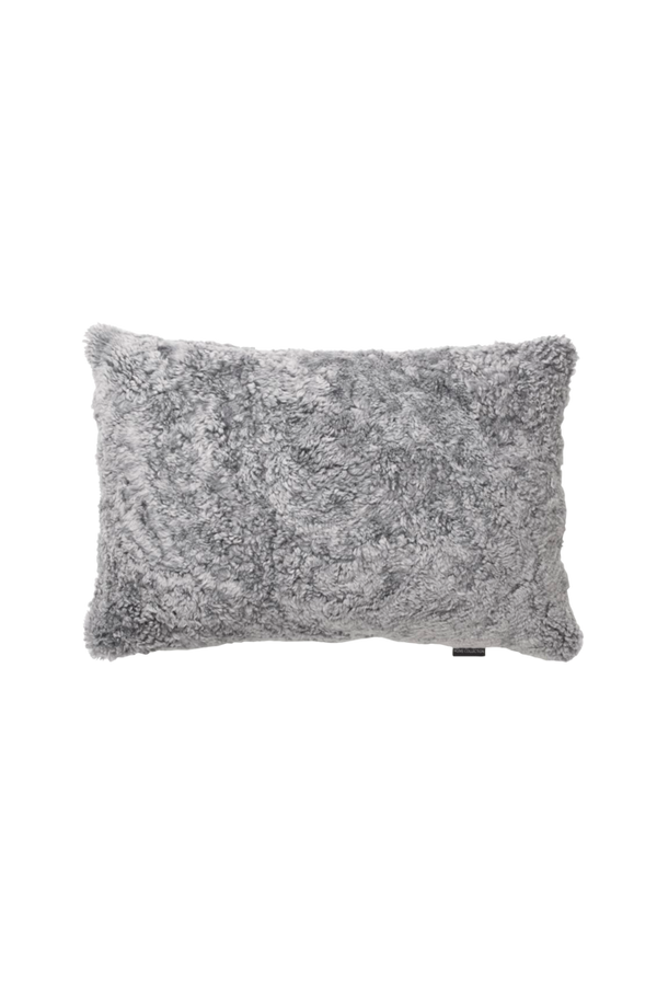 Bilde av Putetrekk Curly, 60x40 cm - Charcoal grey silver
