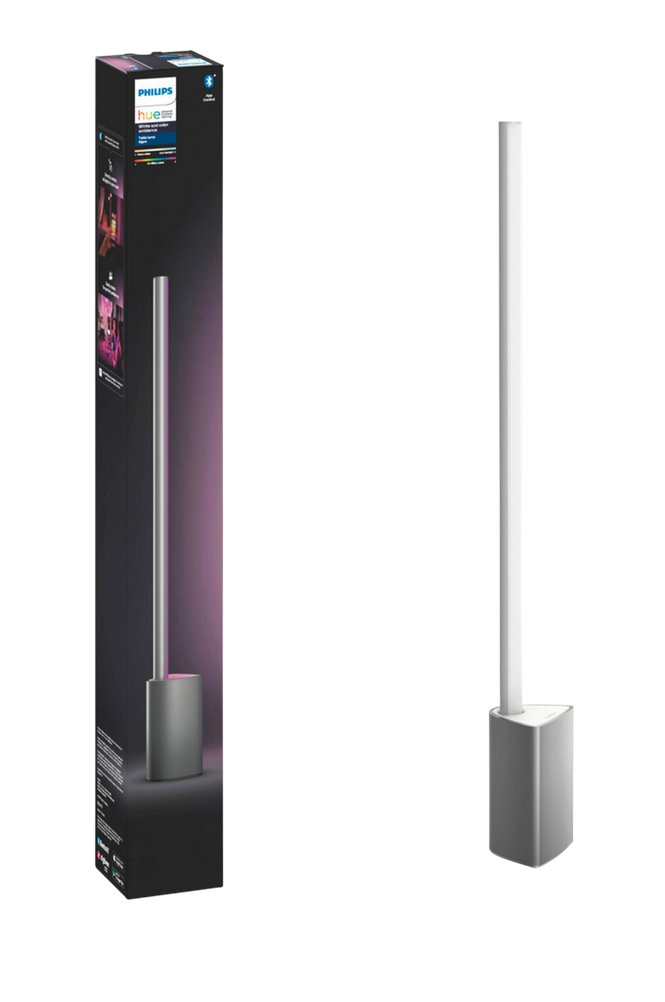 Philips Hue White and Colour Ambiance Signe LED Table Lamp with Bluetooth, Silver