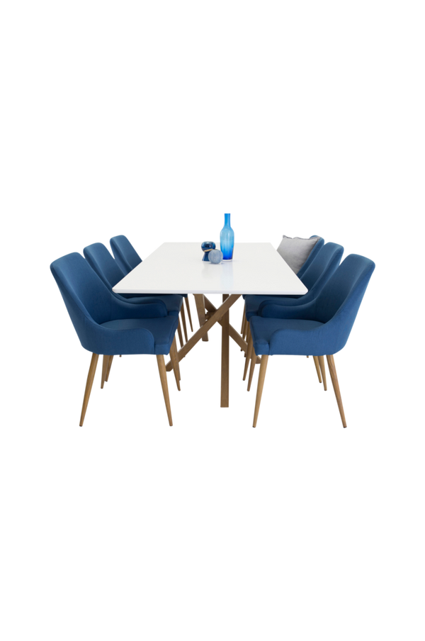 Bilde av Spisegruppe Pence spisebord og 6 stk. Plaza spisestoler - 1
