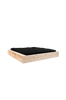 Sänky Ziggy, kaksinkertainen lateksipatja, luonnonvärinen runko Musta patja Mitat (cm) Korkeus: 38,5, leveys: 208, syvyys: 205