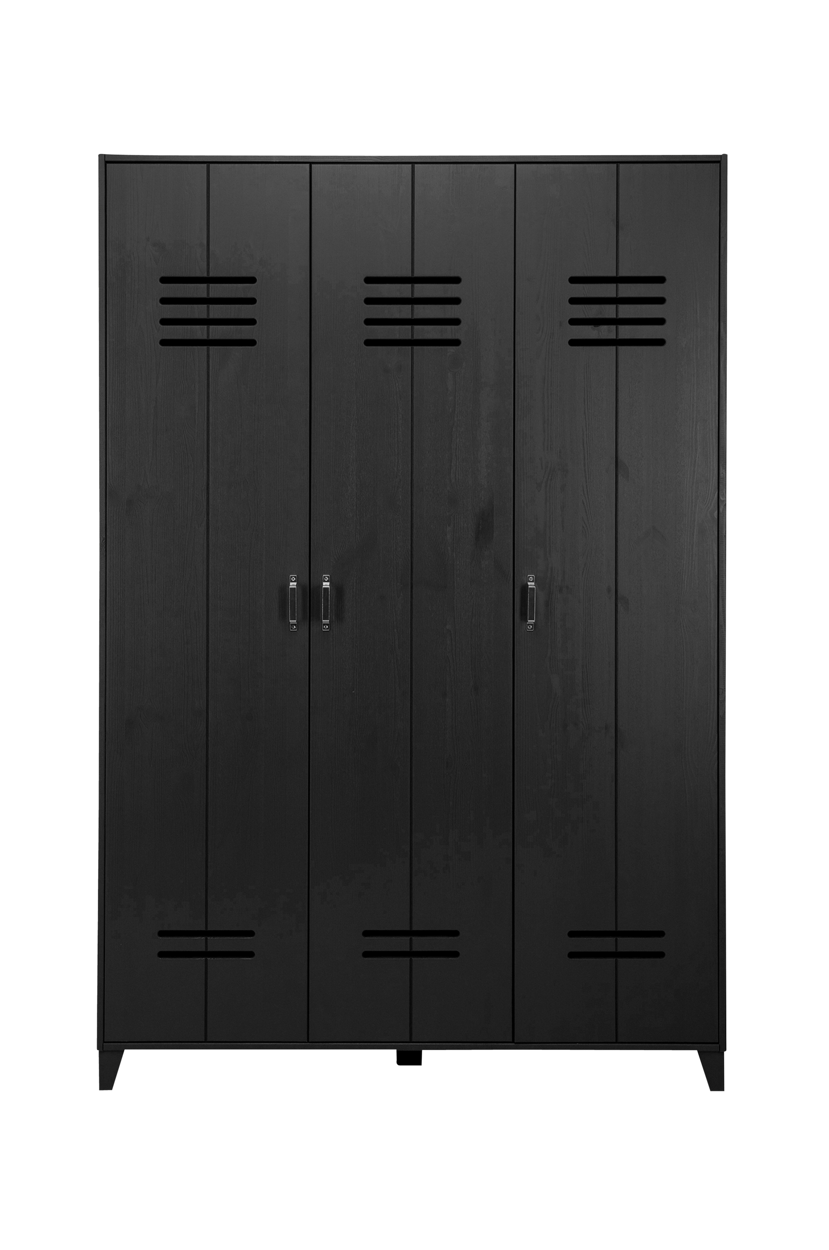 vtwonen - Garderob Locker, 3-dörrars - Svart