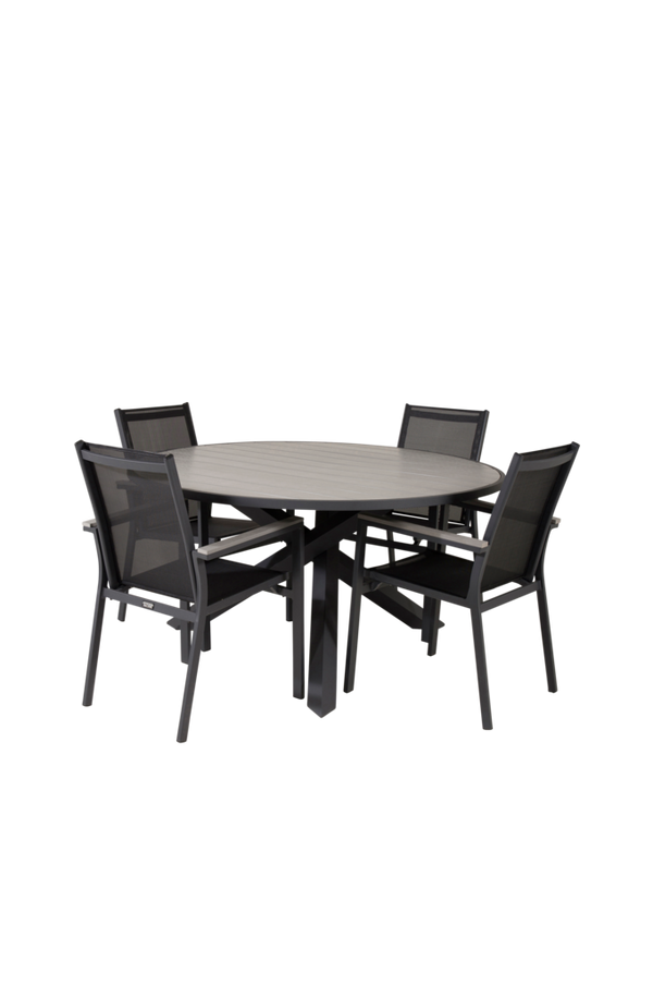 Bilde av Pascal spisebord og 4 stabelbare Pascal spisestoler - 30151
